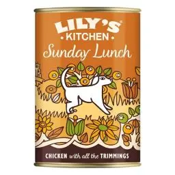Produktbild: Lily's Kitchen Natürliches Nassfutter für ausgewachsene Hunde Dose Sonntagsschmaus Getreidefreies Rezept (6 x 400g dosen)