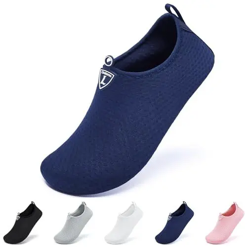 Produktbild: Limberun Wasserschuhe für Damen und Herren,Badeschuhe,Schwimmschuhe,Wasserschuhe seeigelfest für steinstrand Meer,dusch- & Badeschuhe für Herren, Gummi Erwachsene Fluss Blau 38-39