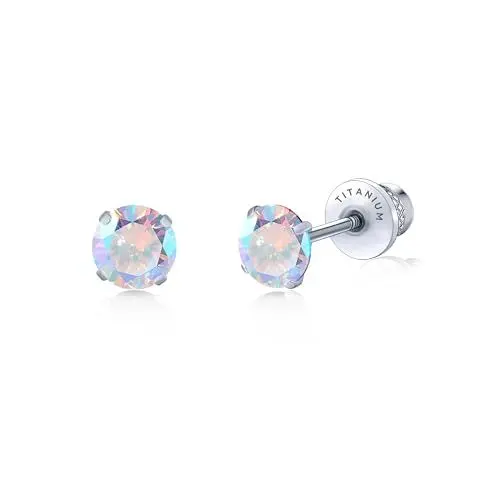 Produktbild: Limerencia Titan Ohrringe für Damen Herren, G23 Medizinische Ohrstecker Hypoallergen Gesundheitsstecker Ohrringe für empfindliche Ohren Mode Damenschmuck