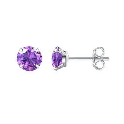 Produktbild: Limerencia Titan Ohrstecker für Damen Herren, G23 Implantat Ohrringe Hypoallergen Titan, Nickelfrei Medizinische Ohrstecker, 5 MM CZ Ohrringe für empfindliche Ohren Mode Damenschmuck