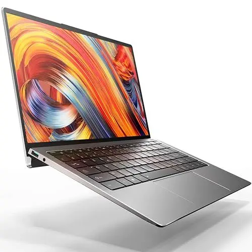 Produktbild: LincPlus P5 14 Zoll Laptop Linux Notebook 8GB RAM + 256GB SSD Netbook QWERTZ Tastatur mit Backlit 1080P Full HD Ultrabook Aluminium Dünn PC