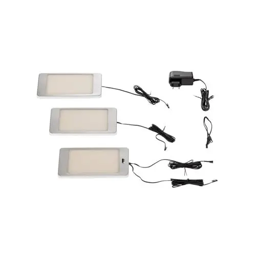 Produktbild: Lindby 3er Set LED Unterschrankleuchten (Unterbauleuchte) Svela dimmbar (Modern) in Alu (3 flammig,) - Unterbauleuchten Küchenleuchte