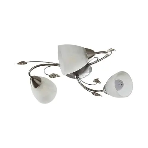 Produktbild: Lindby Deckenlampe Florentiner Stil, Glas Metall Deckenleuchte 3x E14 max. 8W ohne Leuchtmittel Deckenstrahler Strahler Flur Lampe Wohnzimmer