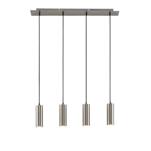 Produktbild: Lindby Esstisch Pendelleuchte, Hängeleuchte Metall nickel, Hängelampe 4x GU10 max. 35W, ohne Leuchtmittel, Esszimmer, Küche, Wohnzimmer