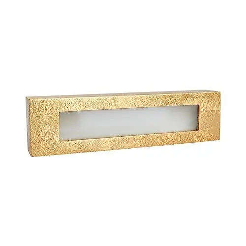 Produktbild: Lindby Gips Wandlampe in Gold, Up- and Downlight Effekt Wandleuchte 2 flammig für Wohnzimmer Esszimmer Küche Flur Gipsleuchte Wand innen IP20