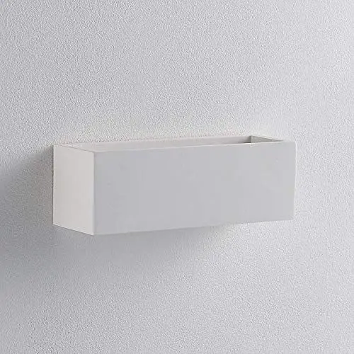 Produktbild: Lindby Gips Wandlampe weiß bemalbar Do It Yourself, Uplight Gipsleuchte Wand DIY 1x G9 max. 5W ohne Leuchtmittel Wandleuchte Wohnzimmer Flur