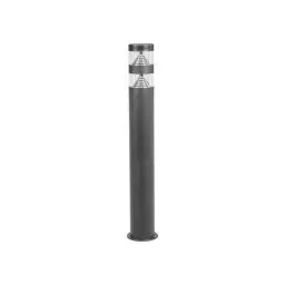 Produktbild: Lindby LED Außenleuchte 'Lanea' (spritzwassergeschützt) (Modern) in Schwarz aus Edelstahl (1 flammig,) - Wegeleuchte, Pollerleuchte, Wegelampe, Sockelleuchte
