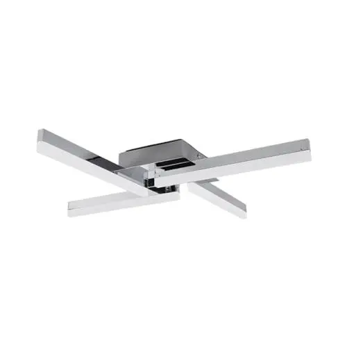Produktbild: Lindby LED Deckenlampe Patrik (spritzwassergeschützt (Modern) in Chrom aus Metall (4 flammig,) - Bad Deckenleuchte Lampe Badezimmerleuchte
