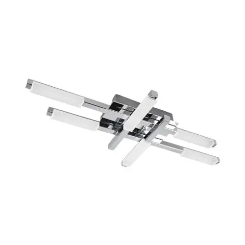 Produktbild: Lindby LED Deckenlampe Patrik (spritzwassergeschützt (Modern) in Chrom aus Metall (6 flammig,) - Bad Deckenleuchte Lampe Badezimmerleuchte