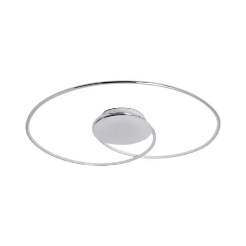 Produktbild: Lindby LED Deckenleuchte Joline (Modern) in Chrom aus Metall, Lampe Deckenlampe Wohnzimmerleuchte