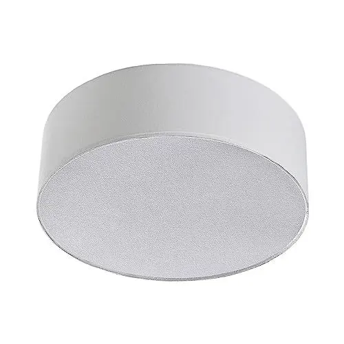Produktbild: Lindby LED Textil Deckenleuchte rund 40 cm, Deckenlampe Stoff creme 3xE27 max. 60W ohne Leuchtmittel Wohnzimmerleuchte