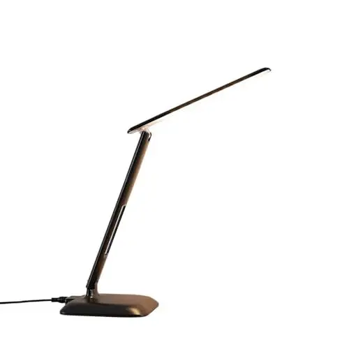 Produktbild: Lindby LED Tischlampe 'Ludmilla' dimmbar (Modern) in Schwarz u.a. für Arbeitszimmer & Büro (1 flammig,) - Tischleuchte, Schreibtischlampe, Nachttischlampe, Arbeitszimmerleuchte