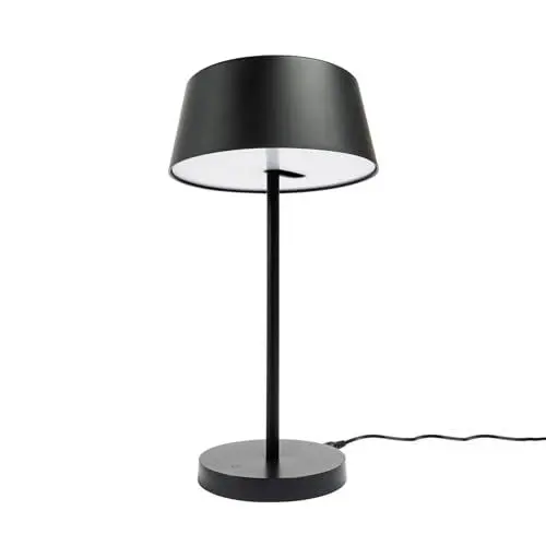 Produktbild: Lindby LED Tischlampe 'Milica' (Touchdimmer) dimmbar (Modern) in Schwarz aus Metall u.a. für Arbeitszimmer & Büro (1 flammig,) - Tischleuchte, Schreibtischlampe, Nachttischlampe, Touch Lampe