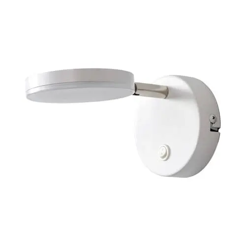 Produktbild: Lindby LED Wandlampe schwenkbar & drehbar, Wandstrahler mit Schalter 1 x 4,5W warmweiß (3.000K) Strahler Wohnzimmer