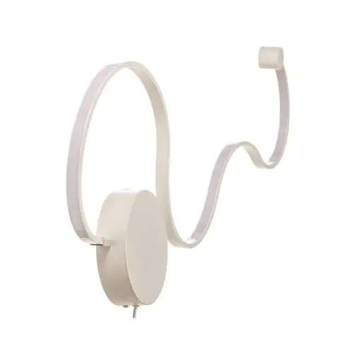 Produktbild: Lindby LED Wandlampe weiß dimmbar, Wandleuchte Metall 1 x 15W LED Leuchtmittel, Warmweiß (3.000K), Wohnzimmerlampe