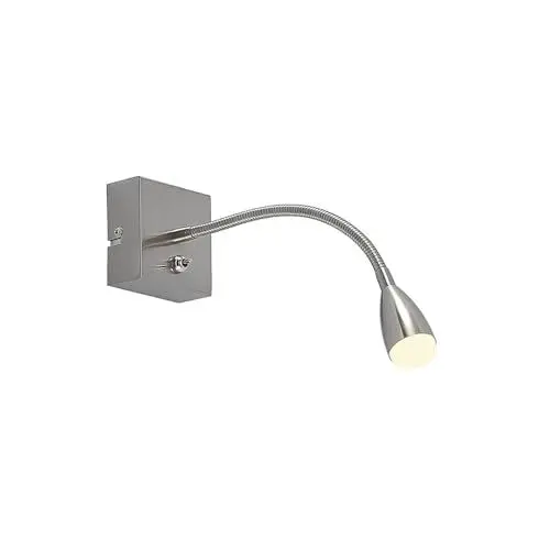 Produktbild: Lindby LED Wandleuchte, Wandlampe Innen Jolka (Modern) in Alu aus Metall (1 flammig) - Wandstrahler Wandbeleuchtung Schlafzimmer/Wohnzimmer Schlafzimmerleuchte