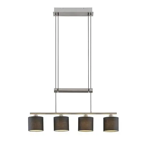 Produktbild: Lindby Pendelleuchte Jorin (Modern) in Alu aus Metall (4 flammig, E14) - Deckenlampe Esstischlampe Hängelampe Hängeleuchte Wohnzimmerleuchte