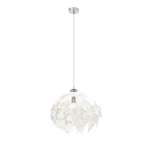 Produktbild: Lindby Pendelleuchte Maple (Für Kinder, Junges Wohnen) in Weiß (1 flammig E27) - Textil Hängeleuchte Esstischlampe Hängelampe Wohnzimmerleuchte
