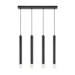 Produktbild: Lindby Pendelleuchte 'Tamilio' (Modern) in Schwarz aus Metall u.a. für Wohnzimmer & Esszimmer (4 flammig, E27) - Deckenlampe, Esstischlampe, Hängelampe, Hängeleuchte, Wohnzimmerlampe