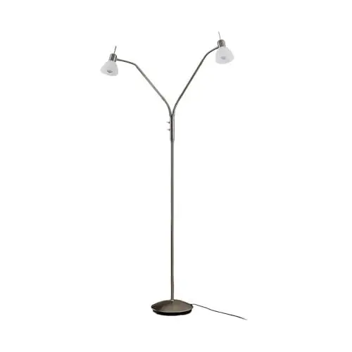 Produktbild: Lindby Stehlampe 'Gwendolin' (Modern) in Alu aus Metall u.a. für Wohnzimmer & Esszimmer (2 flammig, E14) - Stehleuchte, Standleuchte, Floor Lamp, Wohnzimmerlampe, Wohnzimmerlampe