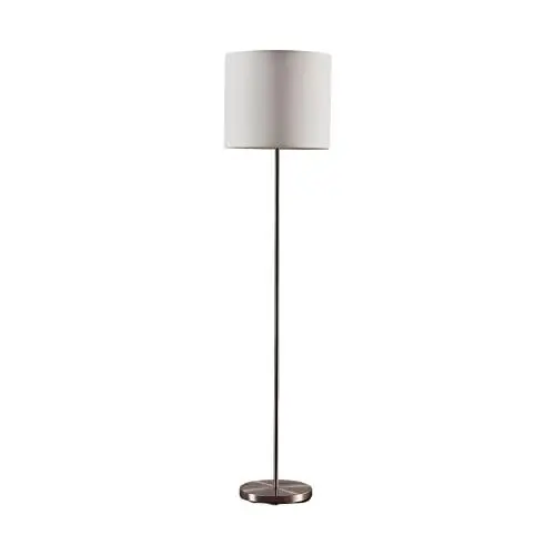 Produktbild: Lindby Textil Stehlampe weiß, Stehleuchte Stoff Lampenschirm mit Fußschalter 1x E27 max. 60W (ohne Leuchtmittel) Leselampe Standleuchte