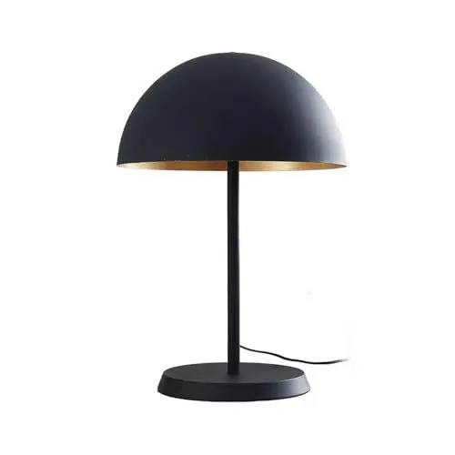 Produktbild: Lindby Tischlampe Idalene (Modern) in Schwarz aus Metall (2 flammig, E27) - Tischleuchte Schreibtischlampe Nachttischlampe Wohnzimmerleuchte