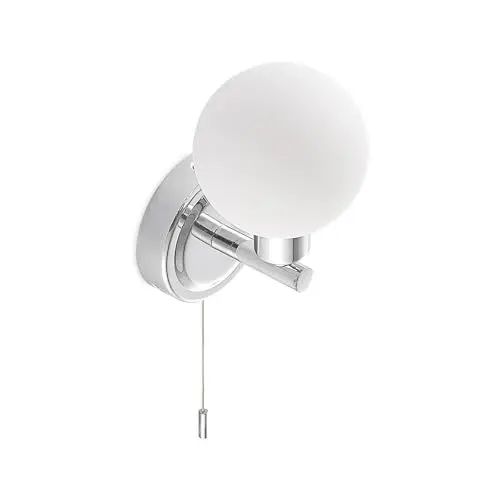Produktbild: Lindby Wandleuchte, Wandlampe Bad Zaniba (spritzwassergeschützt (Modern) in Chrom aus Metall (1 flammig G9) - Wandleuchten Spiegelleuchte Badezimmer Wandbeleuchtung Wohnzimmerleuchte