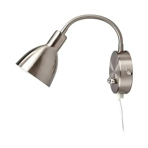 Produktbild: Lindby Wandleuchte, Wandlampe Innen 'Amrei' dimmbar (Modern) in Alu aus Metall u.a. für Wohnzimmer & Esszimmer (1 flammig, E14) - Wandstrahler, Wandbeleuchtung Schlafzimmer /, Wohnzimmerlampe
