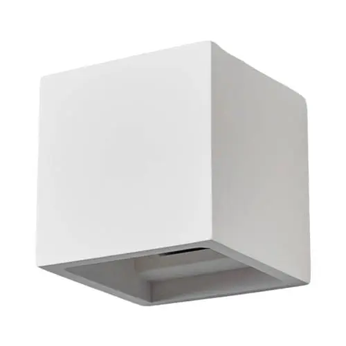 Produktbild: Lindby Wandleuchte, Wandlampe Innen Freja (Modern) in Weiß aus Gips/Ton (1 flammig G9) - Wandstrahler Wandbeleuchtung Schlafzimmer/Wohnzimmer Wohnzimmerleuchte