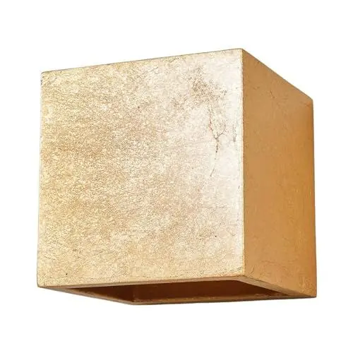 Produktbild: Lindby Wandleuchte, Wandlampe Innen Yade (Modern) in Gold/Messing aus Gips/Ton (1 flammig G9) - Wandstrahler Wandbeleuchtung Schlafzimmer Wohnzimmer Licht nach oben & unten Wohnzimmerleuchte