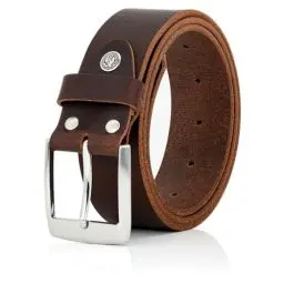 Produktbild: LINDENMANN Gürtel Herren Vollledergürtel aus Büffelleder 40 mm breit Jeans-Gürtel XL braun, Farbe/Color:braun, Size US/EU:Bundweite 85 cm Gesamtlänge 100 cm W 33.5 M