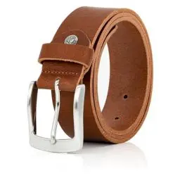 Produktbild: LINDENMANN Leder-Gürtel Herren 40 mm breit, Gürtel Herren Vollrindleder cognac, Größe/Size:115, Farbe/Color:braun