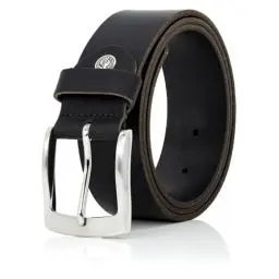Produktbild: LINDENMANN Leder-Gürtel Herren 40 mm breit, Gürtel Herren Vollrindleder schwarz, Größe/Size:115, Farbe/Color:schwarz