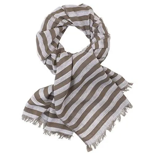 Produktbild: LINDENMANN Schal Herren beige/Herren-Schal dünn 100% Baumwolle, beige