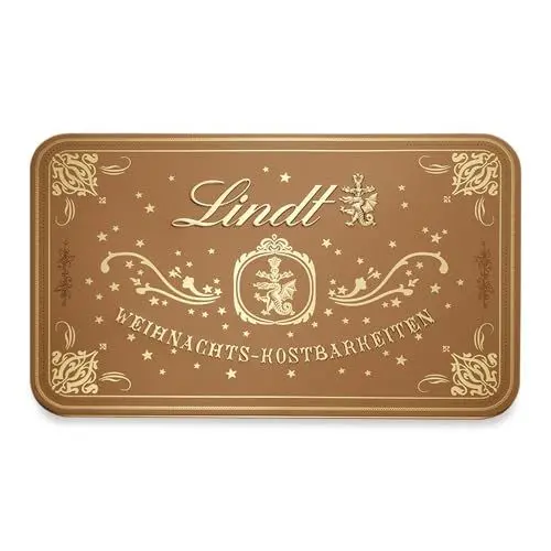 Produktbild: Lindt Schokolade Weihnachts-Kostbarkeiten Pralinés | 315 g Pralinés in Metalldose | Schokoladen-Geschenk zu Weihnachten | Pralinen-Geschenk