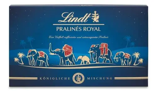 Produktbild: Lindt Schokolade - Royal Pralinen | 300 g | Pralinés-Schachtel mit 30 feinsten Pralinen in 15 königlichen Sorten mit und ohne Alkohol | Pralinengeschenk | Schokoladengeschenk
