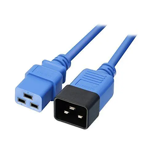 Produktbild: LINDY 30122 3m IEC-Verlängerungskabel, blau