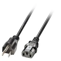Produktbild: LINDY 30338 IEC-Netzkabel US-Netzstecker Kpl 18AWG USA 3 Pin 2m