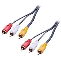 Produktbild: LINDY 35690 Premium Audio-Video-Kabel, 3X RCA (Cinch) Stecker/Stecker, 1m, weiß, 1 Meters