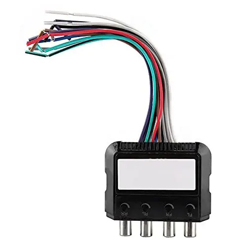 Produktbild: Line-Ausgangskonverter, Digital-Analog-Audio-Konverter mit Leistungsstarkem 4-Kanal-Line-Ausgangskonverter für Subwoofer für das Auto