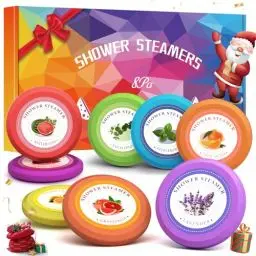 Produktbild: Linkax Geschenke für Frauen, Shower Steamers Aromatherapie, 8 Stück 8 Düfte duschdampfer Badebomben Badekugeln, Geburtstagsgeschenk für Frauen Mama Oma Freundin, Kleine Adventskalender Füllung