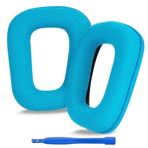Produktbild: Linkidea Ersatz Ohrpolster für Logitech G430 G930 G35 F450 G432 G332 Ohrpolster Ohrmuscheln Headset Ohrpolster (Netzgewebe/Blau) LI7357