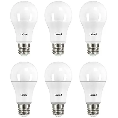 Produktbild: Linkind 13W Super Hell E27 LED Lampe, ersetzt 100 Watt, 2700K Warmweiß E27 A60 Edison Birne 1521Lm, 220° Abstrahlwinkel, nicht dimmbar, 6 Stück