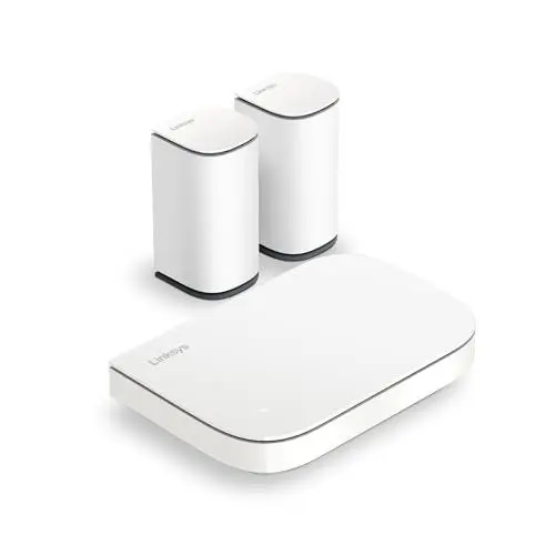 Produktbild: Linksys Velop Micro 6 Dual-Band Mesh-WLAN-System - WiFi 6-Router mit bis zu 3 Gbit/s für 465 m² und 150+ Geräte - ersetzt Internet Router und Extender, 3er Pack