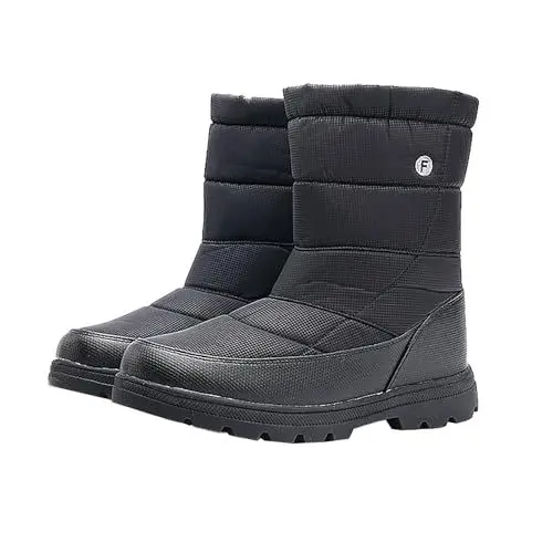 Produktbild: LinRim Herren Wasserdicht Jagd Watschuhe Atmungsaktiv Leichte rutschfeste Bequeme Schuhe Wathose Herren Mit 50 (Black, 40)