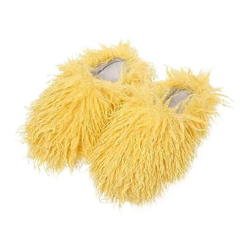 Produktbild: LinRim Outdoor Schuhe Damen Wasserdicht Leicht für Herren und Damen, Damen-Hausschuhe, Kollisionsfarbe, modische Damen-Hausschuhe, Paar-Hausschuhe mit flachem Schuhe Damen Stiefeletten (Yellow, 38)