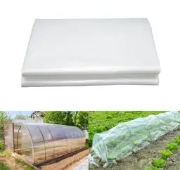 Produktbild: LINSOCLE 3m X 6m Polyethylenfolie Transparent Gewächshausfolie, Dick Reißfest Plastikfolie aus Polyethylen, Treibhaus Folie zur Abdeckung von Gemüsebeeten