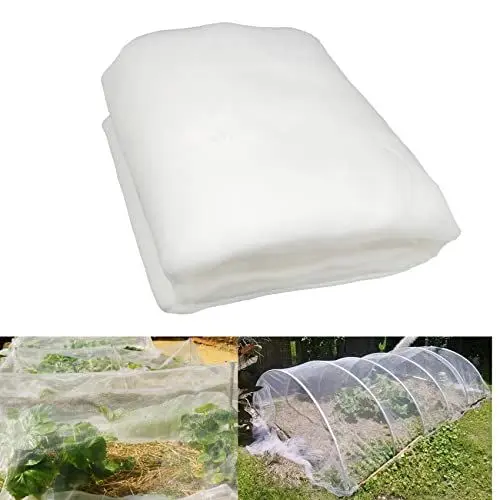 Produktbild: LINSOCLE 3m x10m Insektenschutznetz, Gemüsenetz Fein, Pflanzenschutznetz, Gemüseschutznetz, für Obst Blumen Obstbäume Gemüse, zum effektiven Schutz vor Schädlingen und Vögel