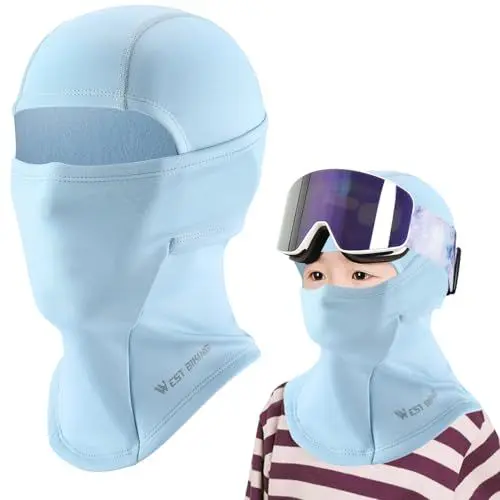 Produktbild: LINSOCLE Balaclava Kinder, Sturmhaube Kinder unter Helm,Skimaske Sturmmaske für Jungen Mädchen,Balaclava Winddicht Gesichtsmaske