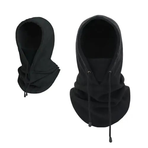 Produktbild: LINSOCLE Sturmhaube Winter, Balaclava für Herren und Damen, Thermo Sturmhauben Fleece Balaclava Kapuze Schal mit Kapuze,-Skimaske Motorradmaske zum Radfahren Ski Winddichte Halswärmer